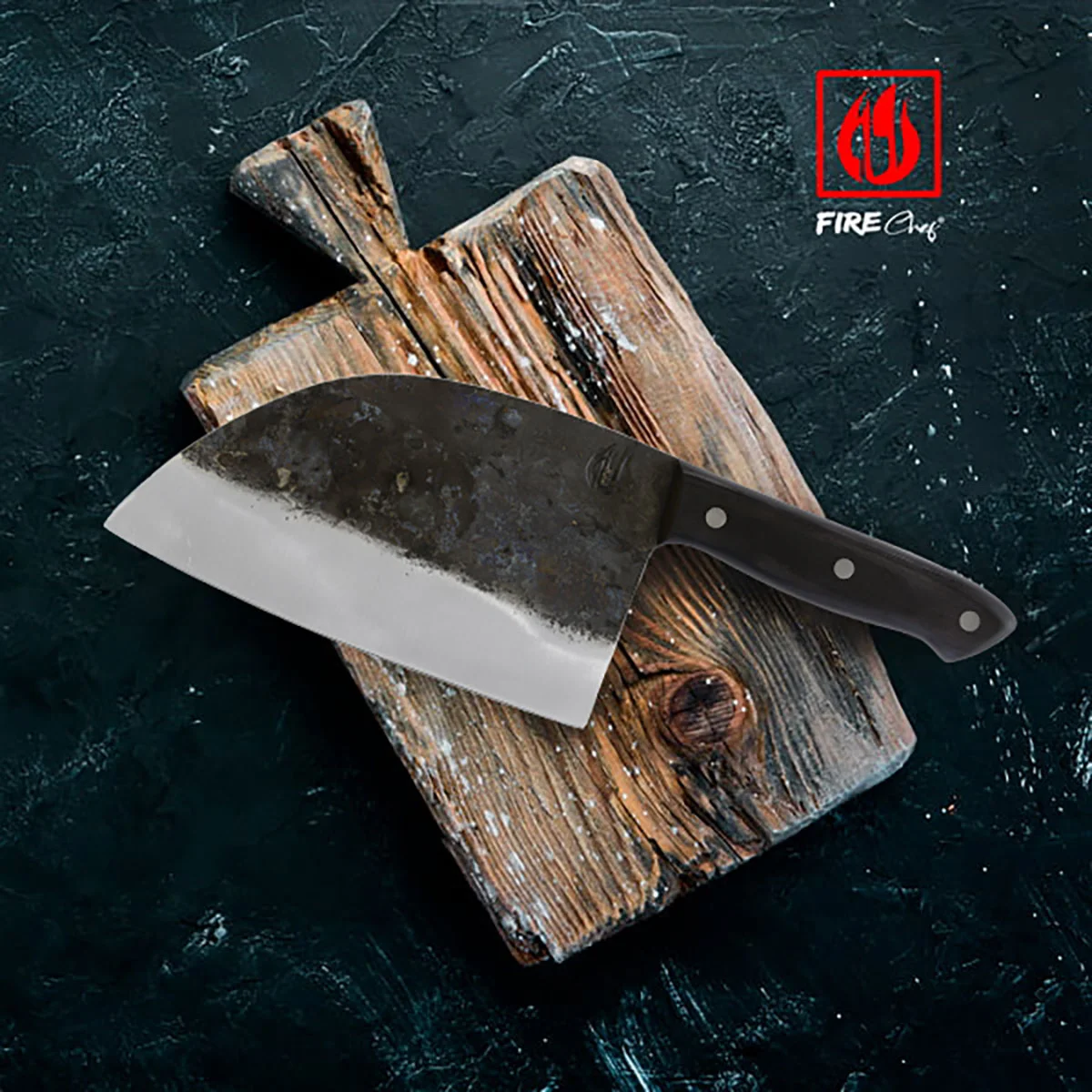 Hand Forged Meat Cleaver Chef Chopper in Knife 1095 High Carbon
