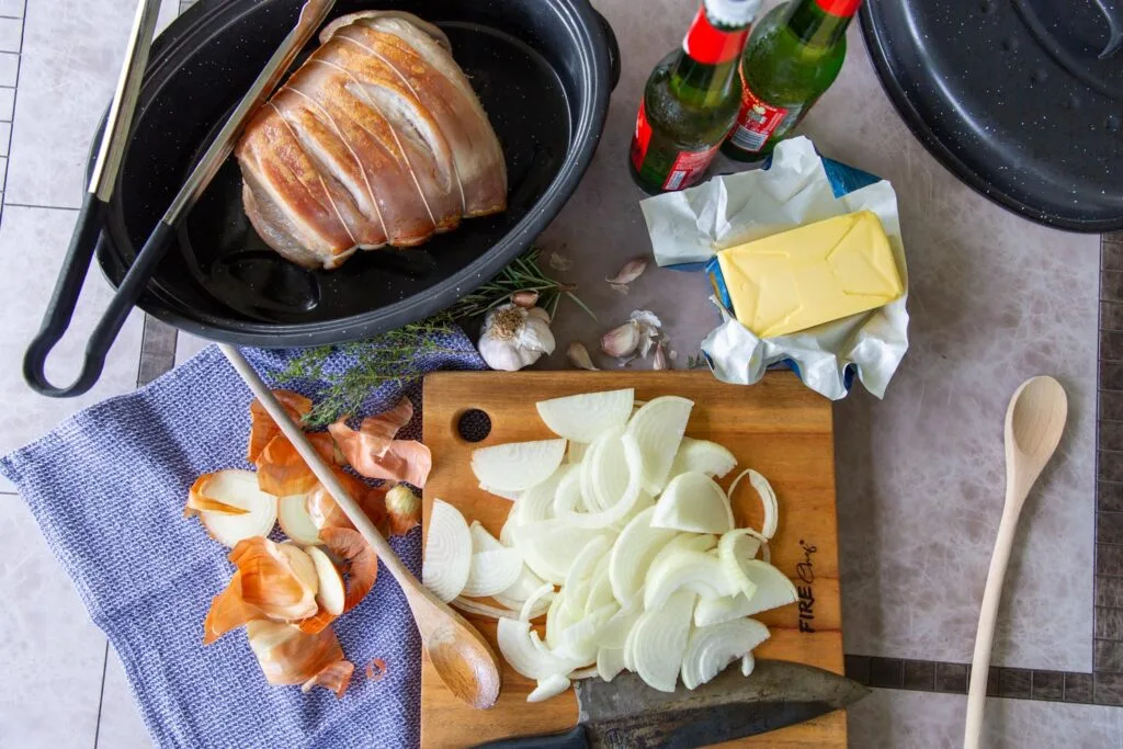 St Patrick's Day Irish Cider Pork and Onions