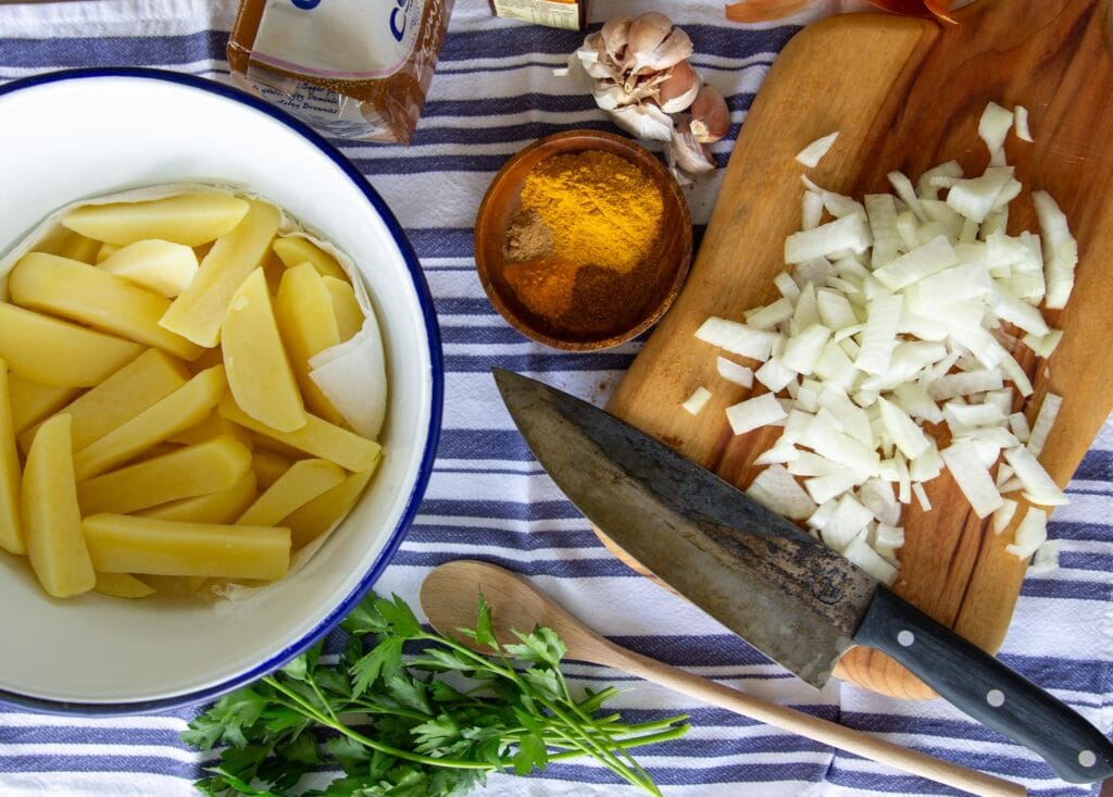 St Patrick's Day Irish Curry Chips