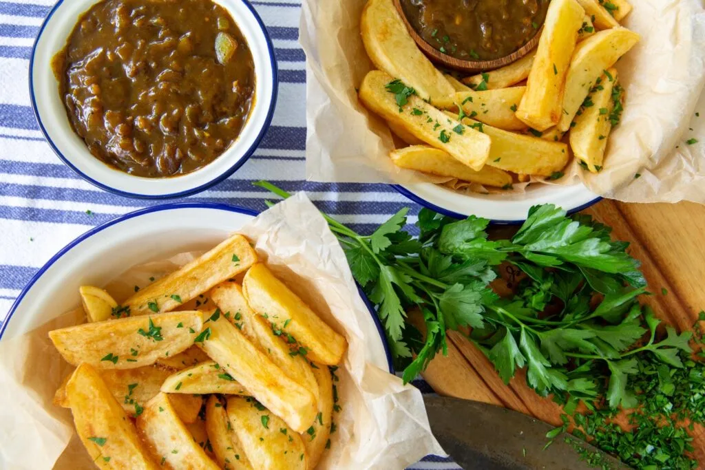 St Patrick's Day Irish Curry Chips